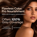 Organic Tea & Beetroot Gel Hair Color Powder 3N Darkest Brown(5g+60ML)