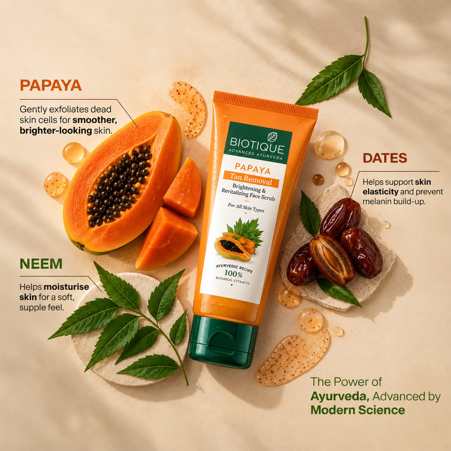 Pack of 2 Papaya Tan Removal Scrub
