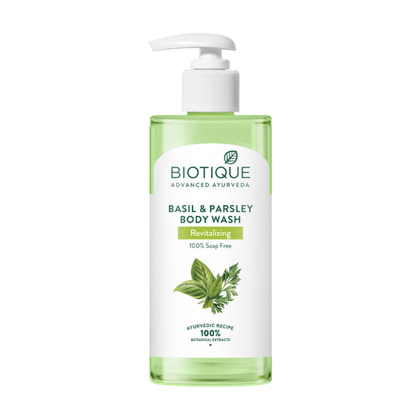 Basil & parsley revitalizing body wash