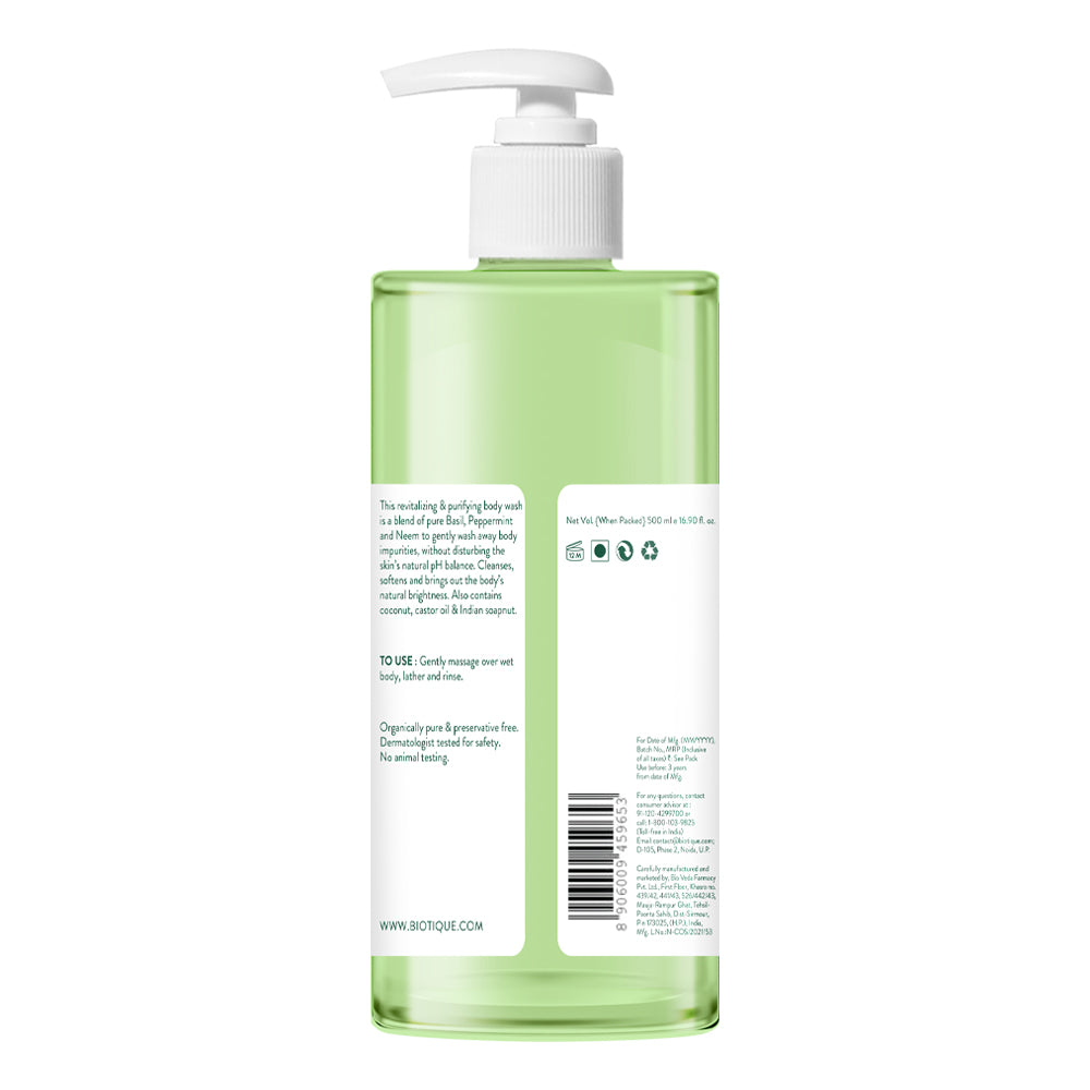 Basil & parsley revitalizing body wash