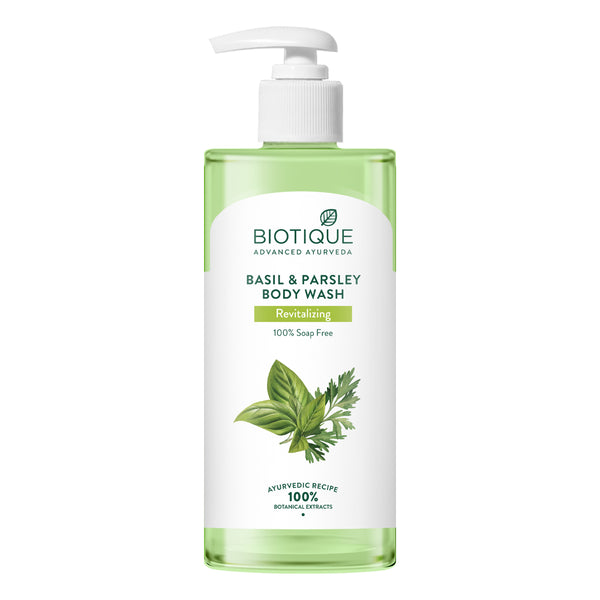 Basil & parsley revitalizing body wash