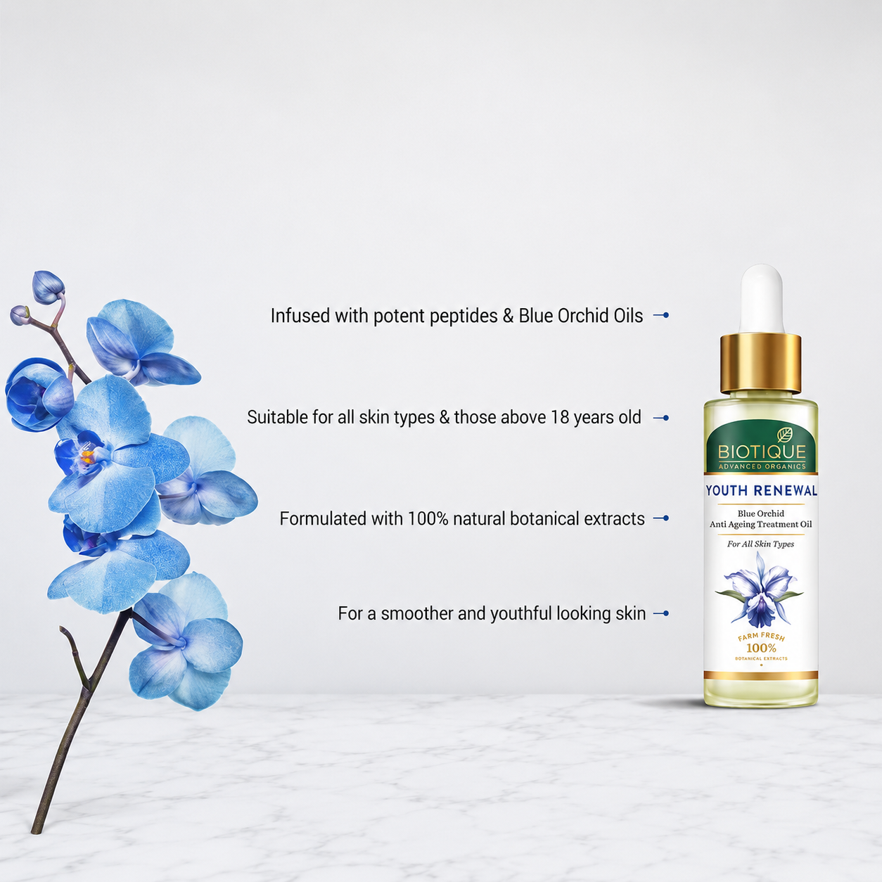 Youth renewal blue orchid anti-ageing treatment oil 30ml