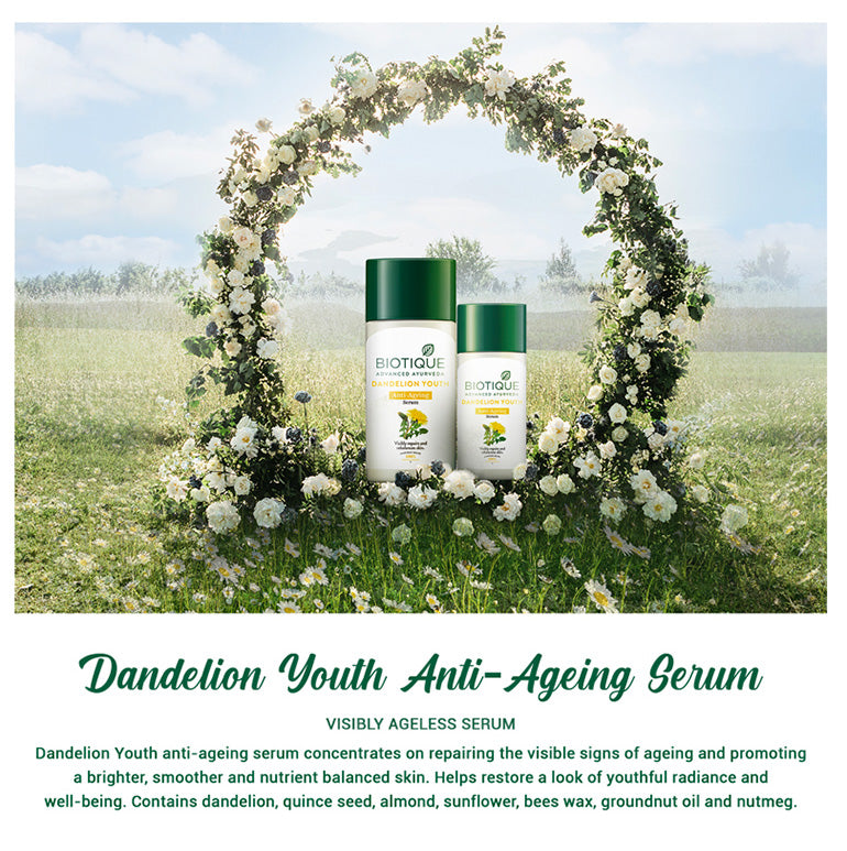 DANDELION YOUTH Anti-Ageing Serum 40ml A+ content