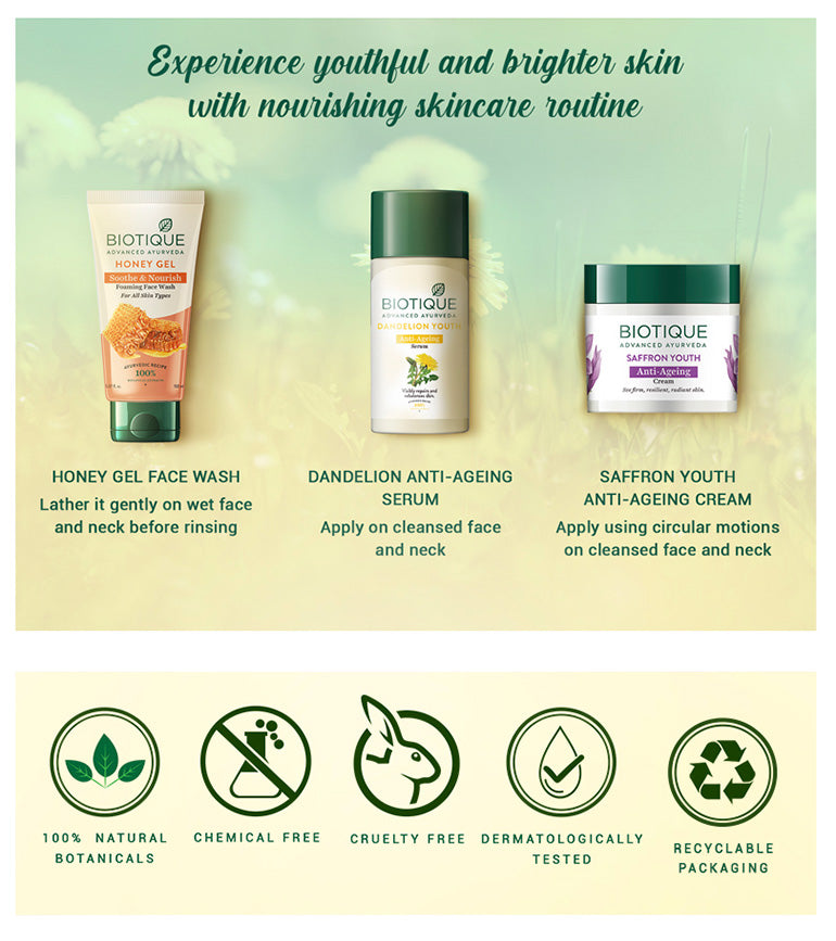 DANDELION YOUTH Anti-Ageing Serum 40ml A+ content