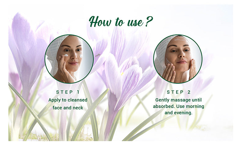 How to use SAFFRON YOUTH Anti-Ageing Cream 100g
