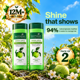 Green Apple Shine & Gloss Shampoo & Conditioner - 180ml (Pack of 2)
