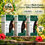 Biotique Herbcolor 3N Darkest Brown 50 gm +110 ml (Pack of 3)