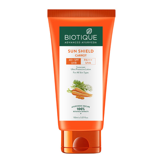 Sun shield carrot 40+spf sunscreen lotion - 150ml
