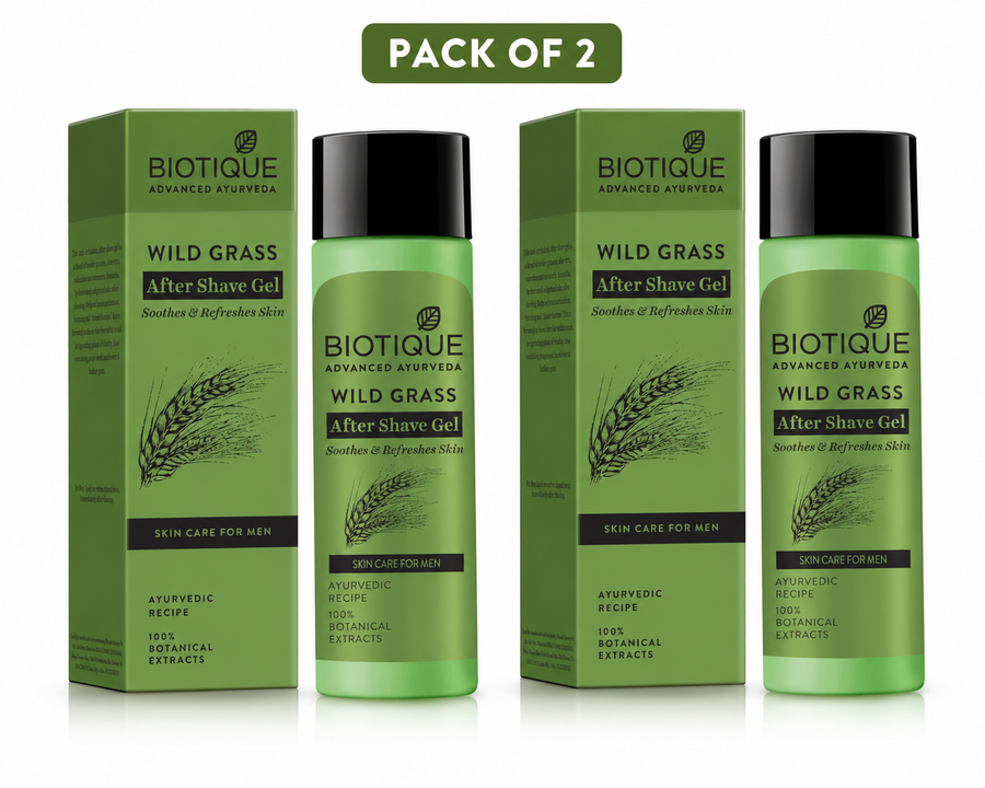 Wild Grass A Soothing After Shave Gel For Men, 120Ml (pack of 2)