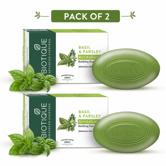 Basil & parsley revitalizing bathing bar 150g (pack of 2)