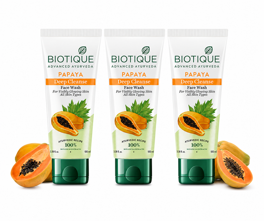 Papaya deep cleanse face wash 150ml (pack of 3)