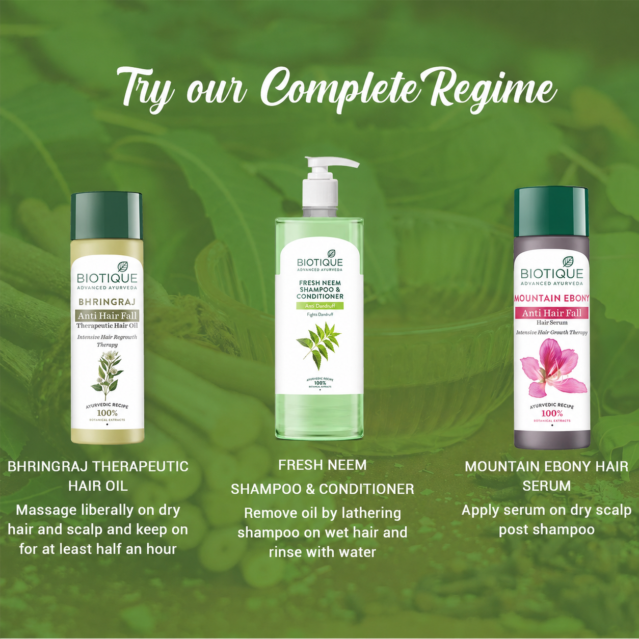 Fresh neem anti dandruff shampoo & conditioner 500ml