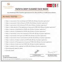 Papaya deep cleanse face wash 150ml (pack of 3)