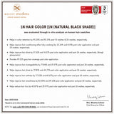 Pack of 3 Herbcolor 1N Natural Black 50 Gm +110 Ml