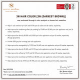Pack of 3 Herbcolor 3N Darkest Brown 50 Gm +110 Ml