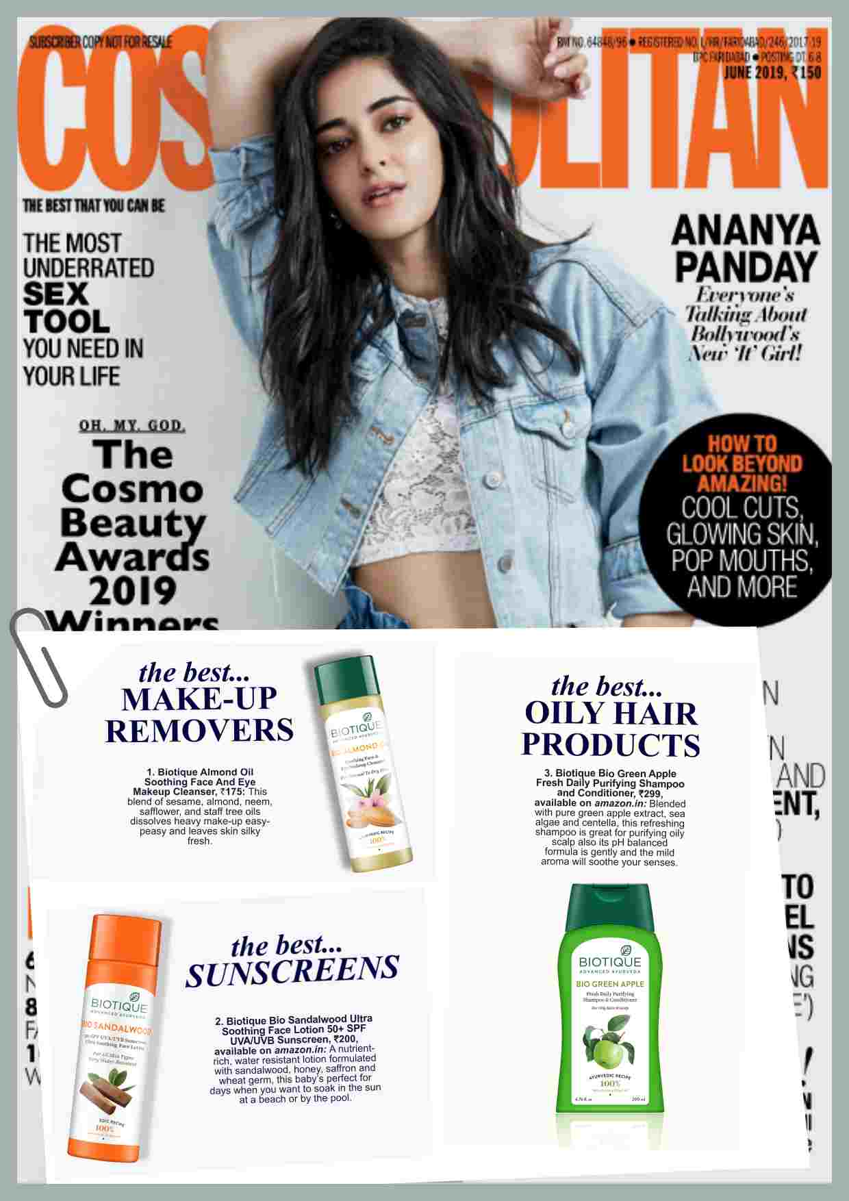 Cosmo Magazine Ranking Sheet Press & News Latest updates on Our Natural Beauty Pro...