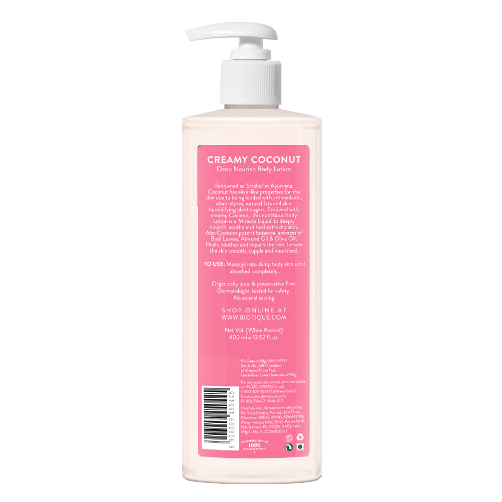 Creamy coconut deep nourish body lotion