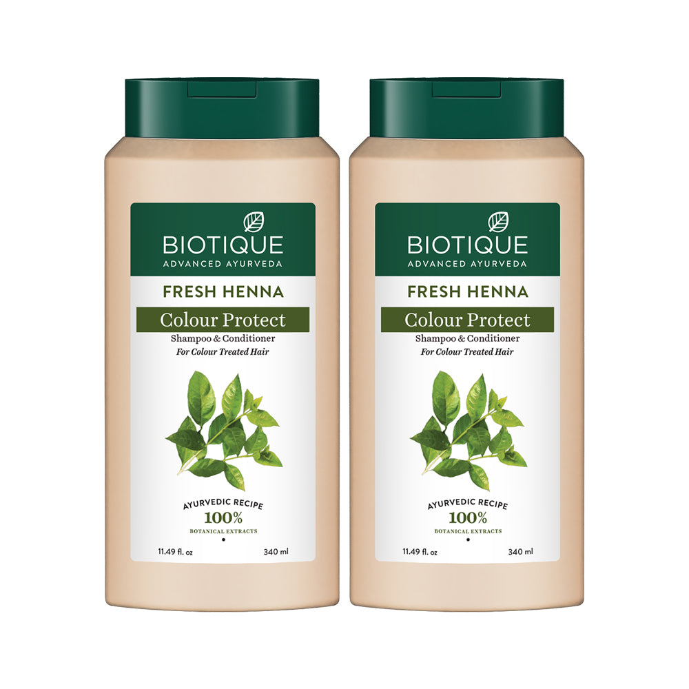 Biotique Fresh Henna Colour Protect Shampoo with Conditioner 340ml