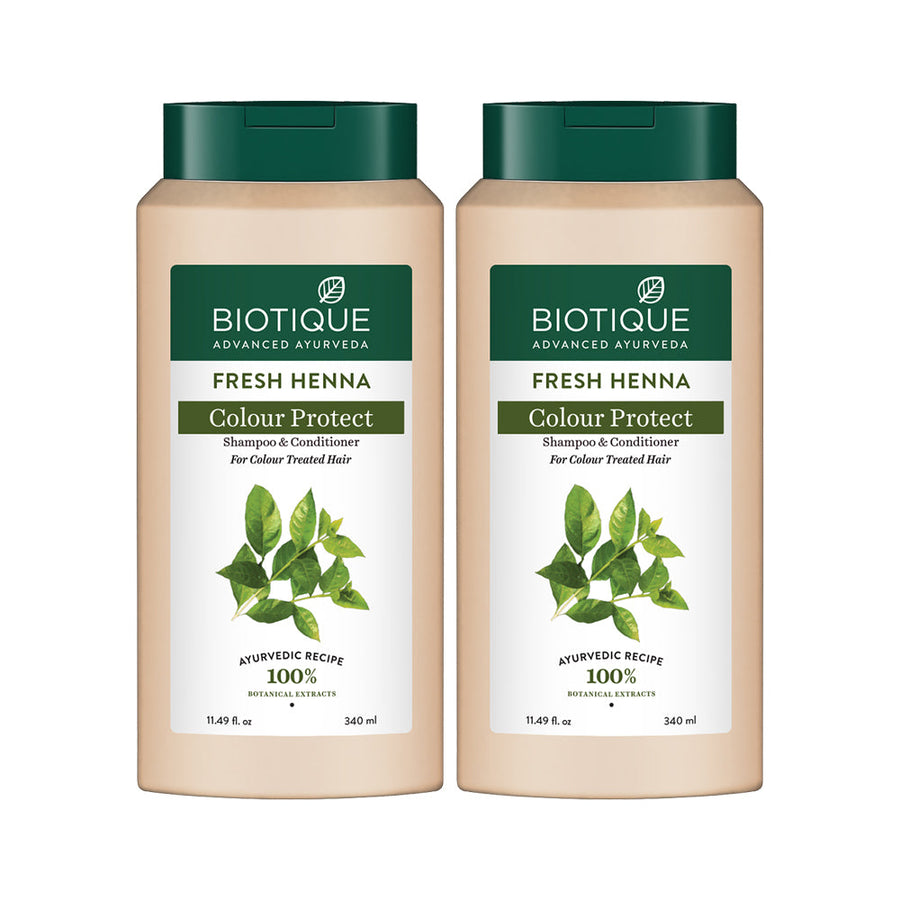 Fresh Henna Colour Protect Shampoo & Conditioner - 340ml (Pack of 2)