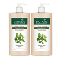 Fresh henna colour protect shampoo & conditioner - 650ml (pack of 2)