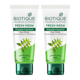Fresh Neem Pimple Control Face Wash - 100ml (Pack of 2)