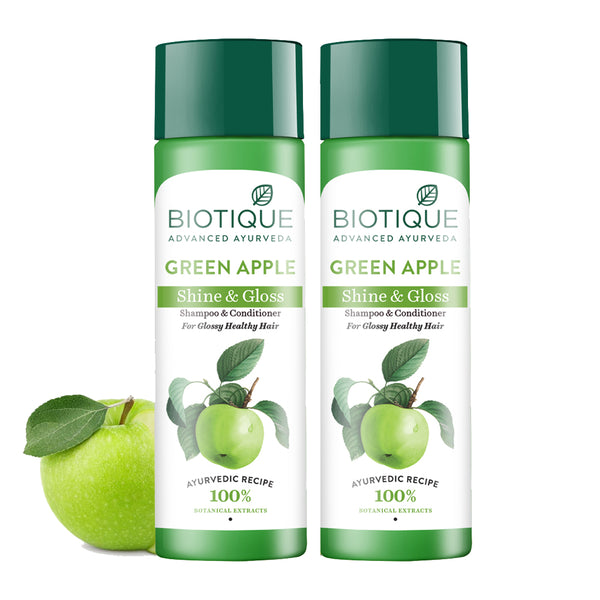 Green apple shine & gloss shampoo & conditioner