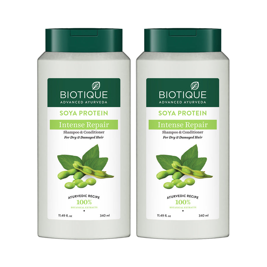 Soya Protein Intense Repair Shampoo & Conditioner - 340ml (Pack of 2)