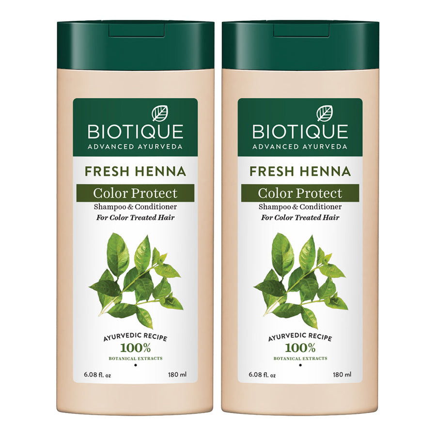 Fresh Henna Colour Protect Shampoo & Conditioner - 180ml (Pack of 2)
