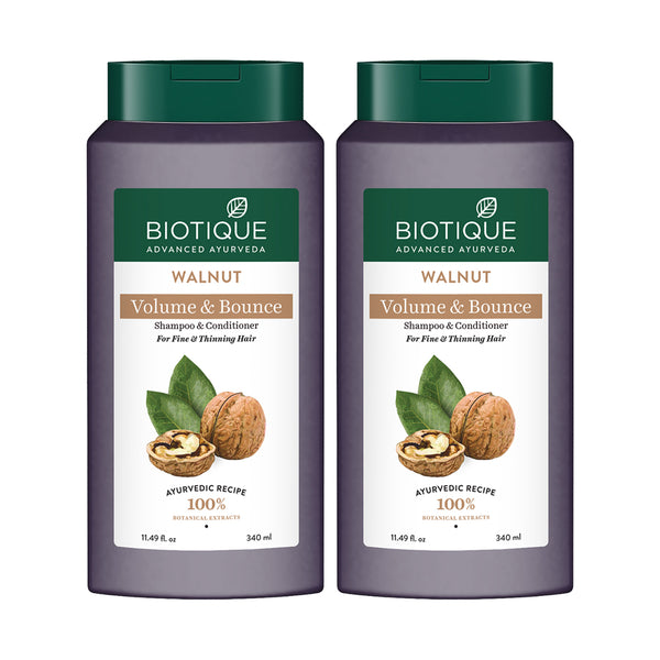 Walnut volume & bounce shampoo and conditioner