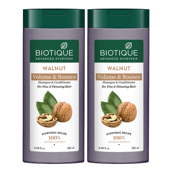 Walnut volume & bounce shampoo and conditioner