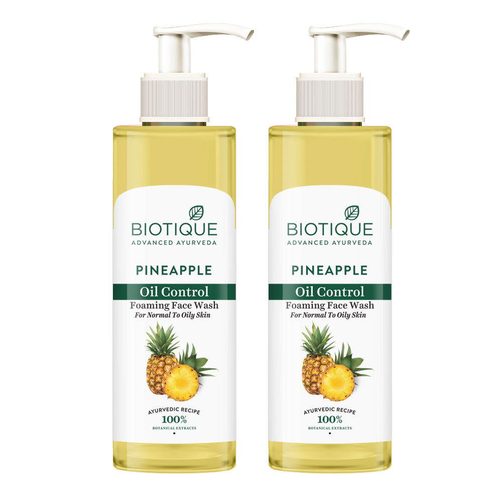 Pineapple oil control foaming face wash