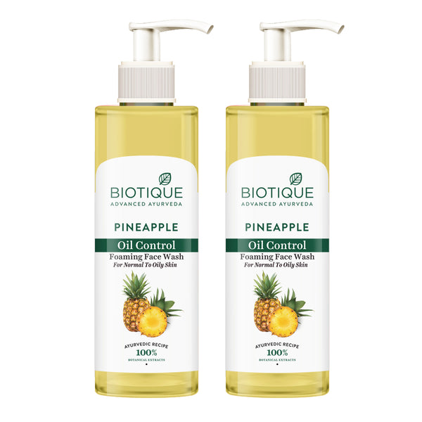 Pineapple oil control foaming face wash