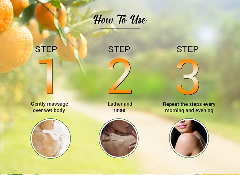 How to use CLEAR IMPROVEMENT Vitamin C Illuminating Body Wash 200ml