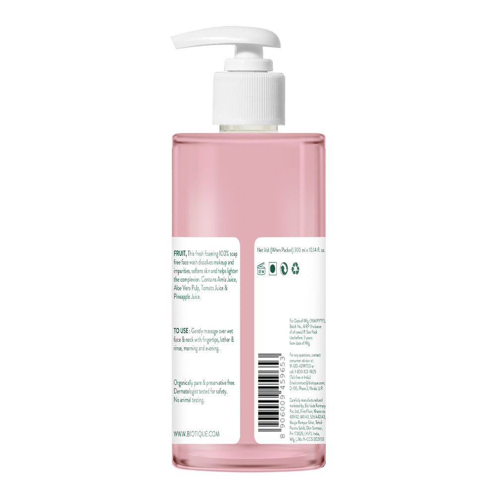 Fruit brightening face wash