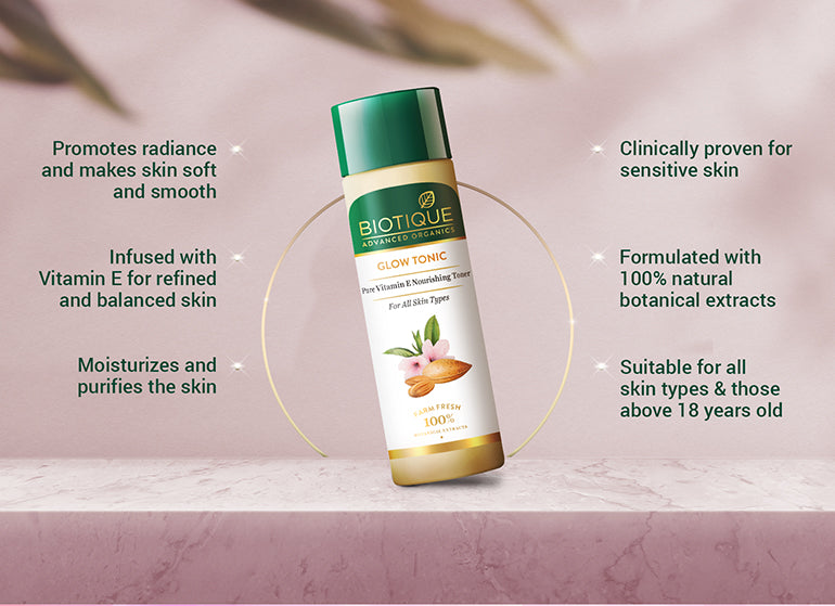 Glow tonic pure Vitamin E nourishing toner 120 ML