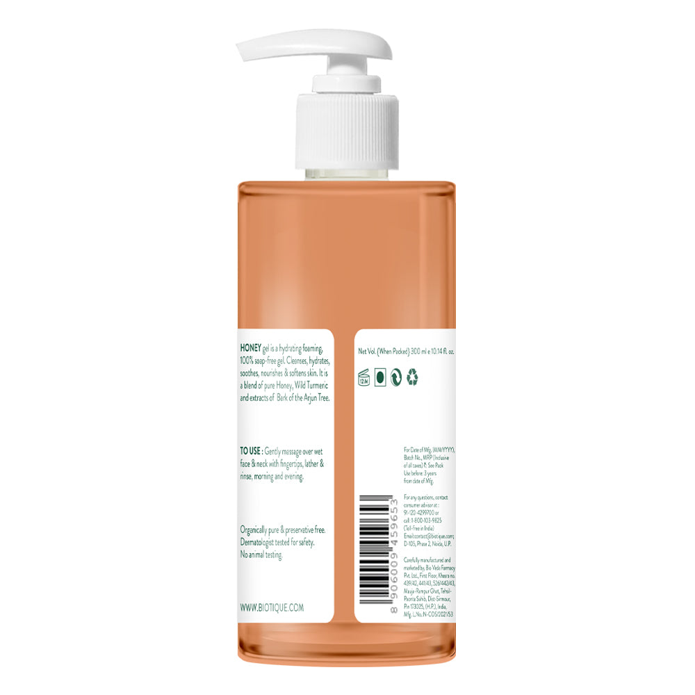 Honey gel soothe & nourish foaming face wash