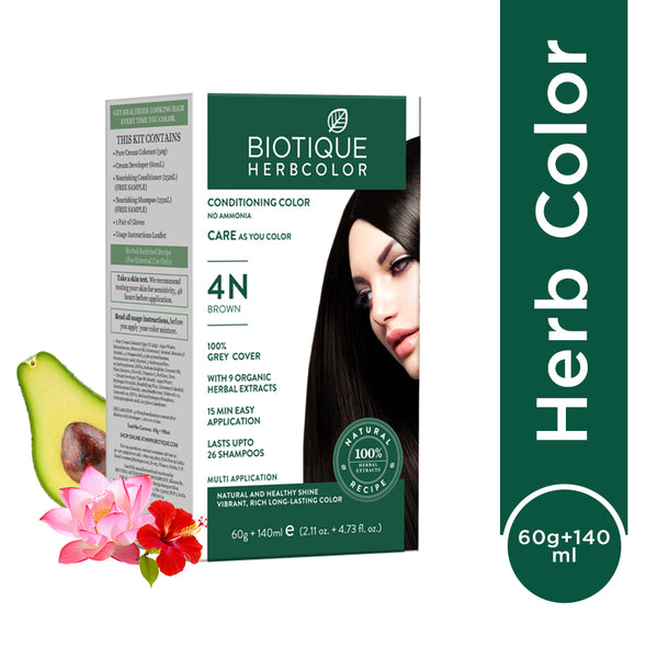 Biotique herbcolor 4n  brown