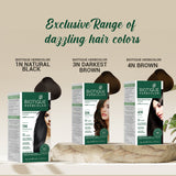 Pack of 3 Herbcolor 1N Natural Black 50 Gm +110 Ml