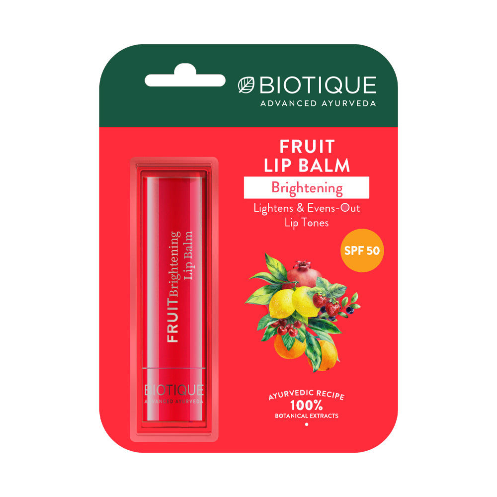 Biotique fruit brightening lip balm