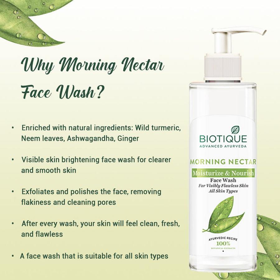 MORNING NECTAR Moisturize & Nourish Face Wash - 150ml
