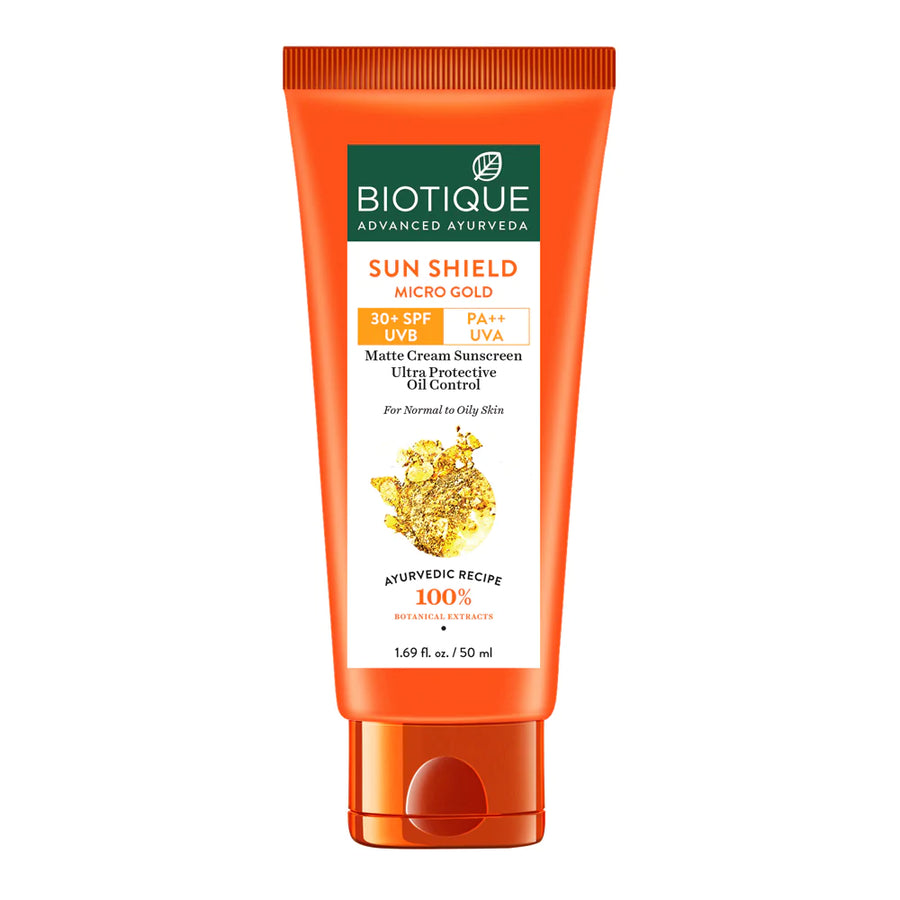 Biotique Sun Shield Micro Gold Matte Cream Spf 30 Uva/Uvb 100ml