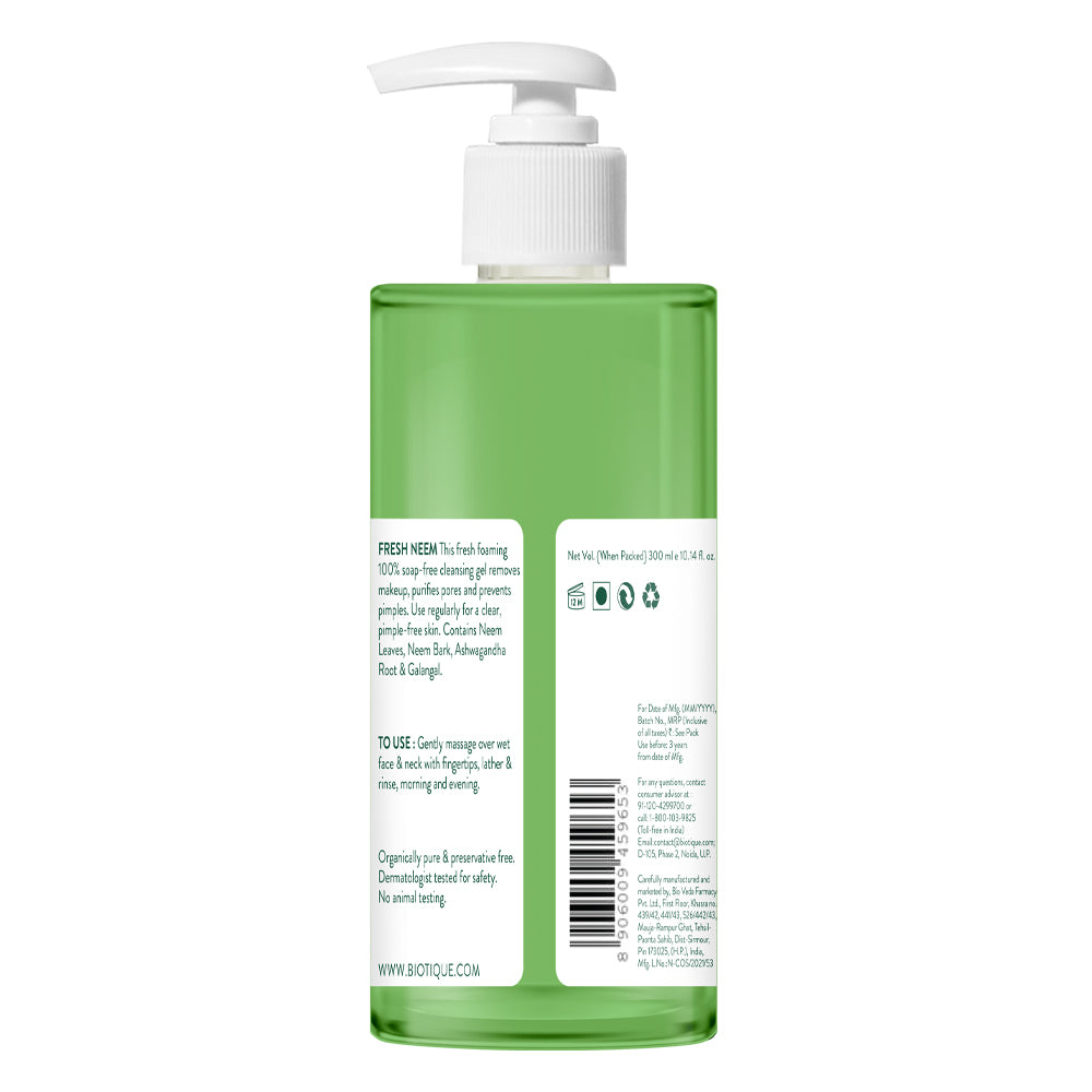 Fresh neem pimple control face wash 150ml