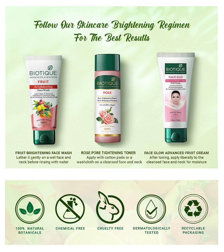 Fruit Brightening Face Wash - 150ml (Pack of 3) A+ content