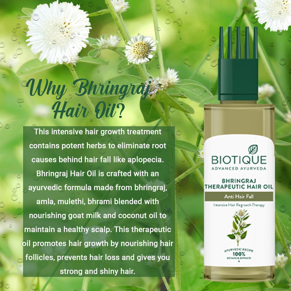 Bhringraj anti hair fall therapeutic hair oil