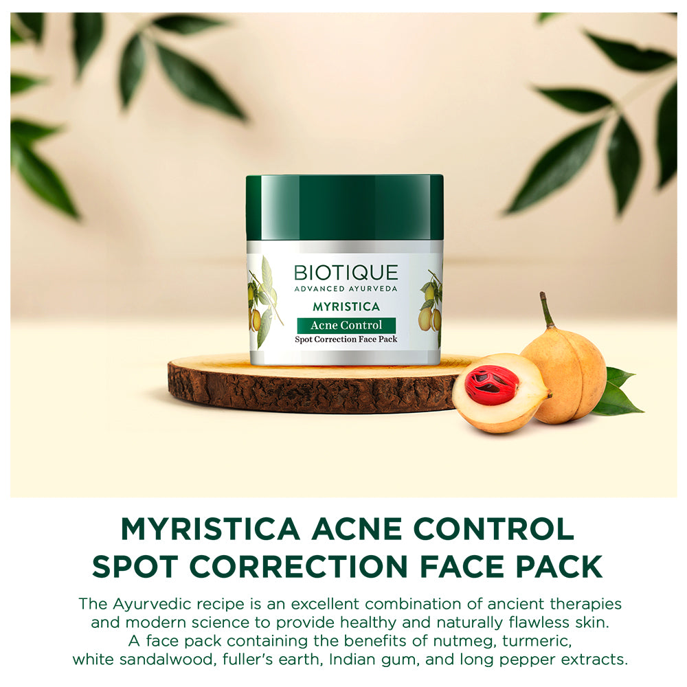 Myristica acne control spot correction face pack 20gm A+ content