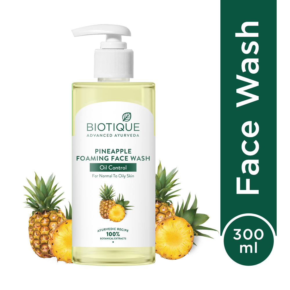 Pineapple oil control foaming face wash