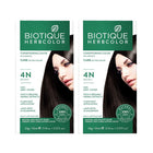 Biotique Herbcolor 4N Brown Combo