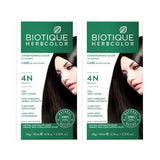 Biotique Herbcolor 4N Brown Combo