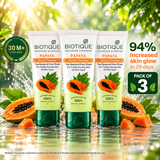 Papaya Deep Cleanse Face Wash -  Pack of 3 (100ml)
