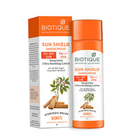Sun shield sandalwood 50+spf sunscreen lotion 120ml (pack of 2)